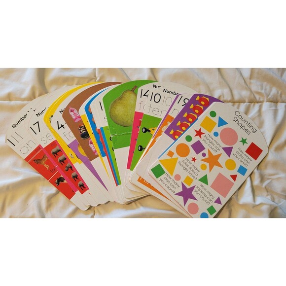 Vintage numbers and letters write and wipe activity cards - Picture 4 of 6